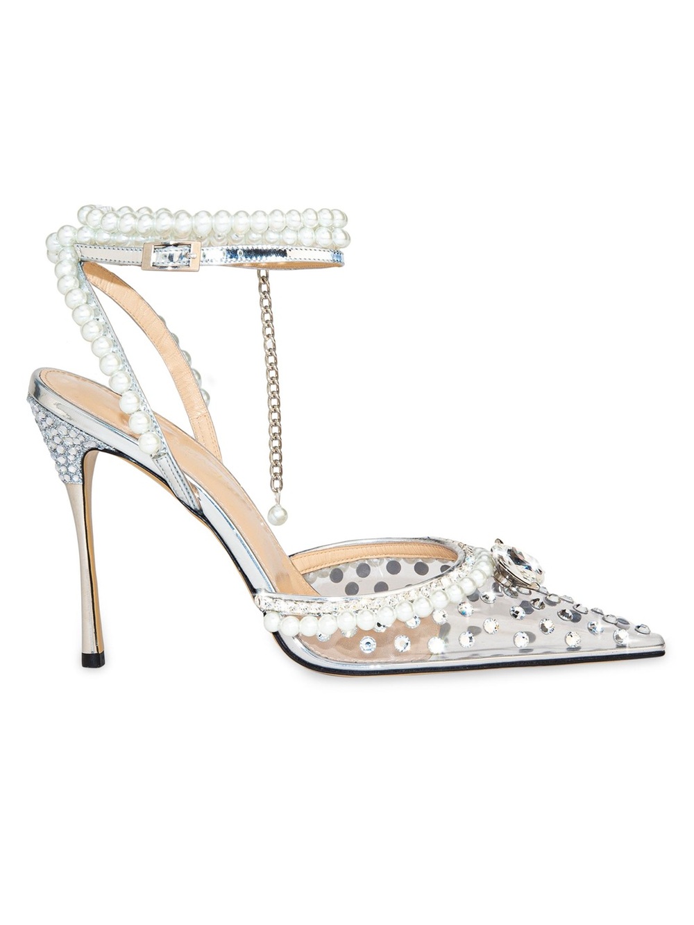 MACH & MACH
Diamond of Elizabeth Hot Fix PVC High-Heel Pumps
38 (8) Silver - Picture 2 of 3